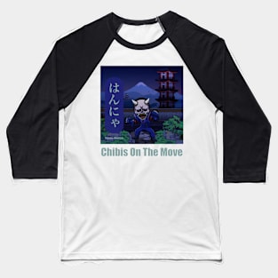 Hannya, Oni of the Night (Ver. 2.0) - “Chibis On The Move” tshirt by iisakastation.com Baseball T-Shirt